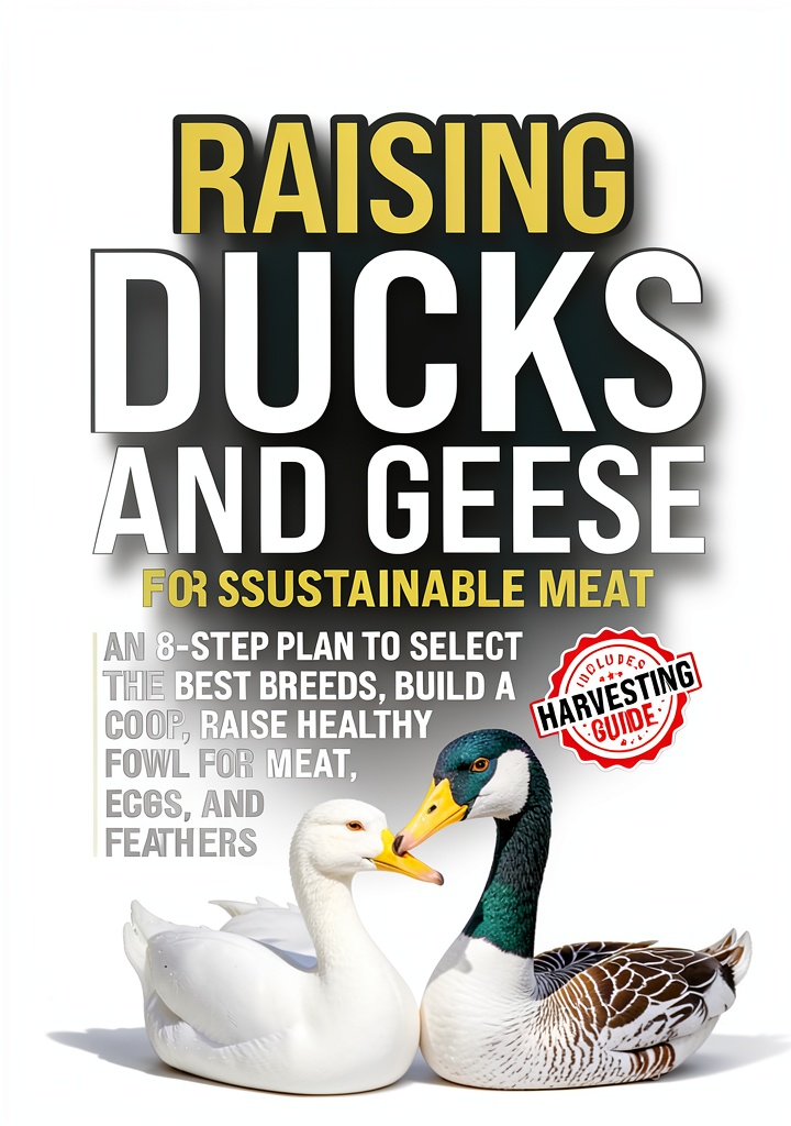 Installing Farm Animal Care Guide: Raising Farm Animals Kindle eBook on a wooden desk