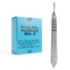 German Stainless Steel Scalpel Handle by Medikrebs with Ruler Markings-0