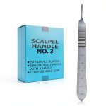 German Stainless Steel Scalpel Handle by Medikrebs with Ruler Markings-0