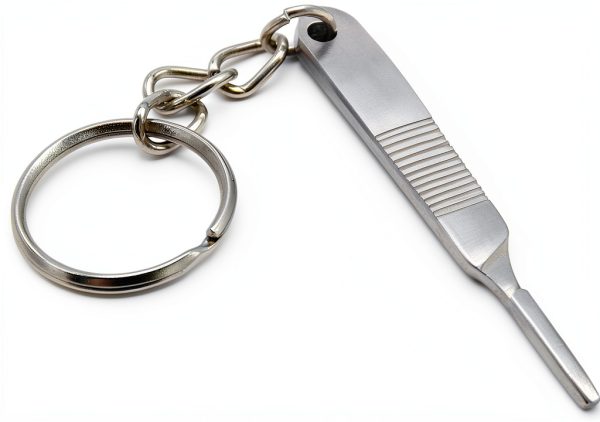 Laja Imports Metal Scalpel Handle Keychain Durable Educational Tool-1