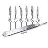 German Stainless Steel Scalpel Handle by Medikrebs with Ruler Markings-3