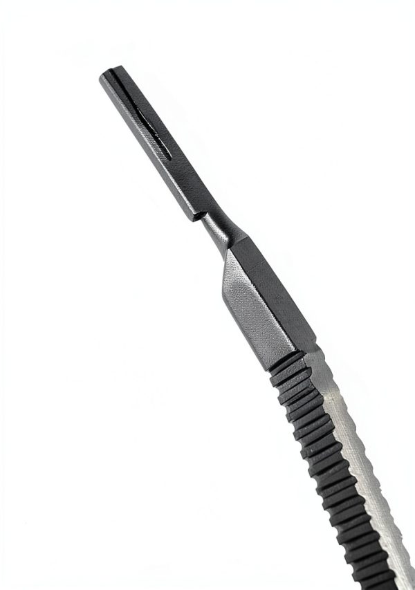 Scalpel Handle #3L Long Stainless Steel with Slight Bent WSI-2