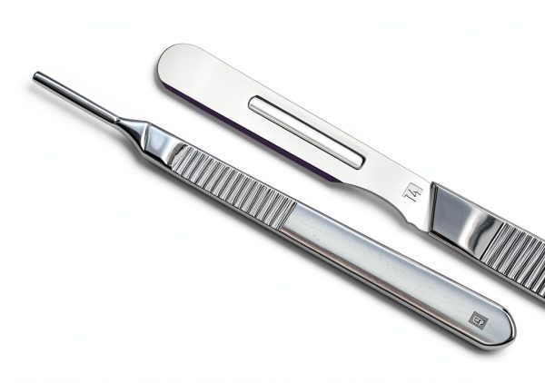 Dermaplaning Blades MedHelp 10R Scalpels Stainless Steel Handle 15-4