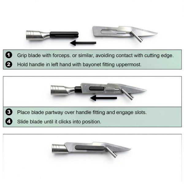 Scalpel Blades #11 & Handle #3 MyMed Steel Dermaplane Razor 15 Pack-3