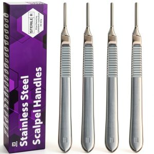 MyMed Scalpel Handle #3 Pack of 4 – Premium Rust‑Proof Stainless Steel-0