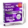 10r Blades Dermaplaning - MedHelp Pack 100 Carbon Steel Scalpels-2
