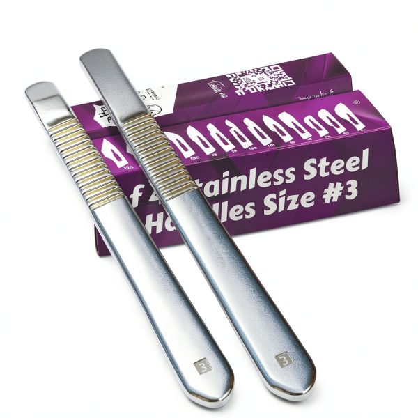 MyMed Scalpel Handle #3 Pack of 4 – Premium Rust‑Proof Stainless Steel-1