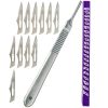 Scalpel Blades #11 & Handle #3 MyMed Steel Dermaplane Razor 15 Pack-0