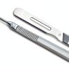 Surgical Blades Pack of 15 #14R with MedHelp Stainless Steel Handle-3