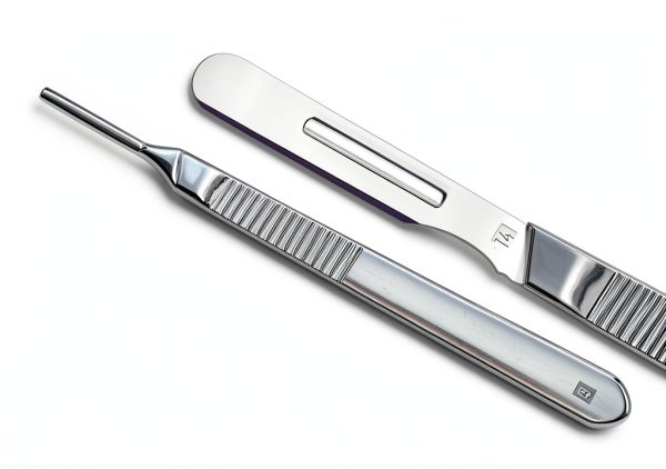 Surgical Blades Pack of 15 #14R with MedHelp Stainless Steel Handle-3
