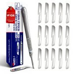 Dermaplaning Blades MedHelp 10R Scalpels Stainless Steel Handle 15-0