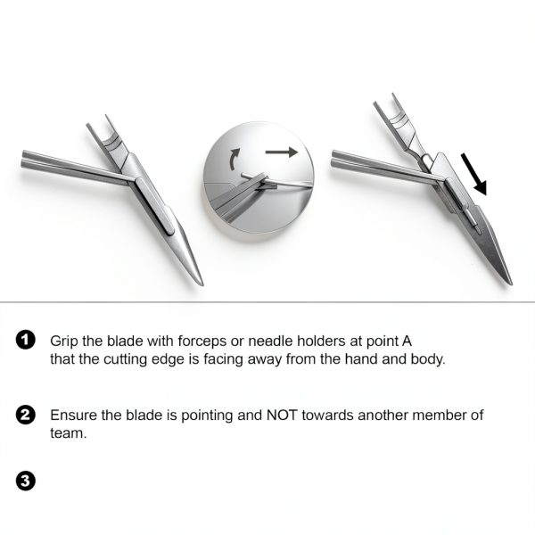 Scalpel Blades #11 & Handle #3 MyMed Steel Dermaplane Razor 15 Pack-4