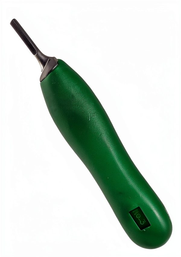 Scalpel Handle #3 Plastic Ergonomic Green WSI Surgical Instrument-5