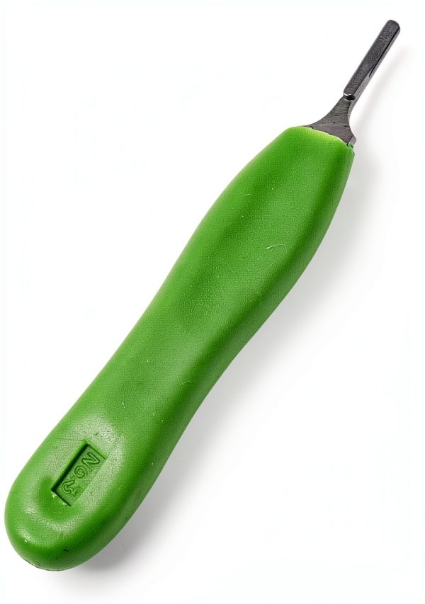 Scalpel Handle #3 Plastic Ergonomic Green WSI Surgical Instrument-0