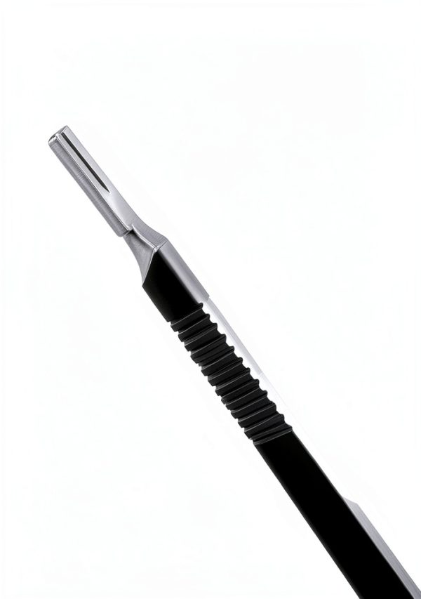 Scalpel Handle #4L Long Handle Fits Blades No. 20, 21, 22, 23, 24 and 25 - Stainless Steel (1 Piece)-2