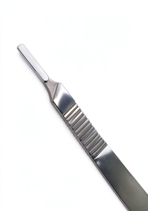 Scalpel Handle #4L Long Handle Fits Blades No. 20, 21, 22, 23, 24 and 25 - Stainless Steel (1 Piece)-1